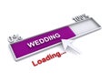 Wedding loading on white Royalty Free Stock Photo