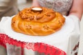 Wedding loaf of bread and salt