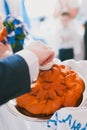 Wedding loaf of bread and salt