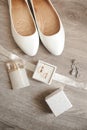 Wedding, luxury bridal shoes with diamonds