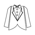 wedding male suit icon Royalty Free Stock Photo