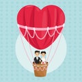 Wedding and marriage couple design Royalty Free Stock Photo