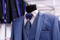 Wedding mens suits in wedding shop