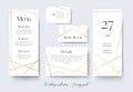 Wedding menu, label, details, place, table number cards delicate