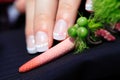 Wedding nails Royalty Free Stock Photo