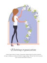 Wedding Organization Poster Vector Illustration