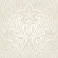 Wedding pale floral pattern Retro floral ecru decorative vector