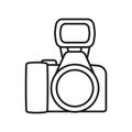 wedding party camera photography documentation icon. Royalty Free Stock Photo