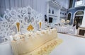 Wedding party table decorations Royalty Free Stock Photo