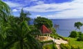 Wedding pavilion in the tropical garden Royalty Free Stock Photo