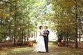 Wedding photo of bride and groom Royalty Free Stock Photo