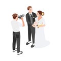 Wedding Photo Isometric Composition