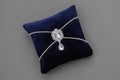 Wedding Pillow for Rings. Luxury velvet pillow.