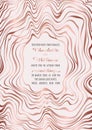 Wedding Pink Gold Invitation Royalty Free Stock Photo