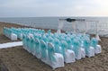 Wedding place on the beach.