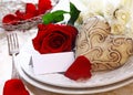 Wedding Place Setting Royalty Free Stock Photo