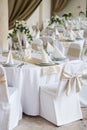 Wedding place setting Royalty Free Stock Photo