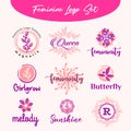 Wedding planner and event logo template collection