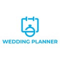 wedding planner flat minimalist logo design Royalty Free Stock Photo