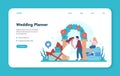 Wedding planner web banner or landing page. Professional Royalty Free Stock Photo