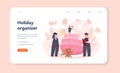 Wedding planner web banner or landing page. Professional Royalty Free Stock Photo