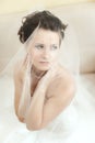 Wedding portrait beautifull fiancee