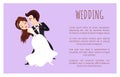 Wedding Poster Newlywed Couple Dancing First Dance Royalty Free Stock Photo