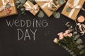 Wedding present boxes Royalty Free Stock Photo