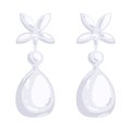 wedding earrings Royalty Free Stock Photo