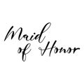 Maid of honor. Royalty Free Stock Photo