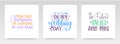 Wedding quotes letter typography set illustration