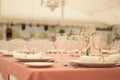 Wedding reception banquet dinner Royalty Free Stock Photo