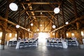 Wedding reception at barn