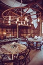 Wedding reception at barn Royalty Free Stock Photo