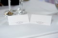 Wedding reception card Royalty Free Stock Photo