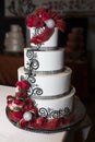 Wedding Reception Celebration Cake Royalty Free Stock Photo
