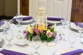 Candle Lantern Wedding Reception Centerpieces Royalty Free Stock Photo