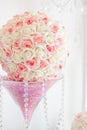 Wedding reception centerpieces Royalty Free Stock Photo