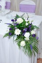 Wedding reception flowers Royalty Free Stock Photo