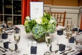 Wedding Reception Guest Table