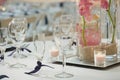 Wedding reception table Royalty Free Stock Photo