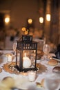 Wedding reception table Royalty Free Stock Photo
