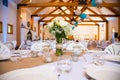 Wedding Reception Table Centerpiece Royalty Free Stock Photo