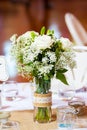 Wedding Reception Table Centerpiece Royalty Free Stock Photo