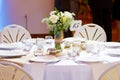 Wedding Reception Table Centerpiece Royalty Free Stock Photo