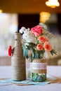 Wedding Reception Table Centerpieces Royalty Free Stock Photo
