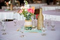 Wedding Reception Table Centerpieces Royalty Free Stock Photo