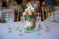 Wedding Reception Table Centerpieces Royalty Free Stock Photo