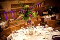Wedding reception tables Royalty Free Stock Photo