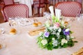 Wedding reception tables Royalty Free Stock Photo